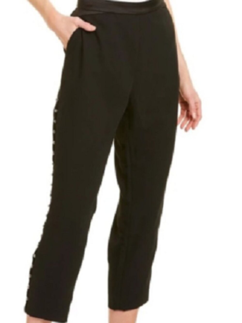 Ted Baker Carlaa, Gunmetal Bead Detailed Jogger